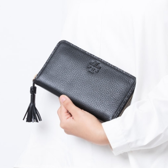 ⚠️LAST 1⚠️ Tory Burch Taylor Zip LG Wallet Black - Picture 10 of 10